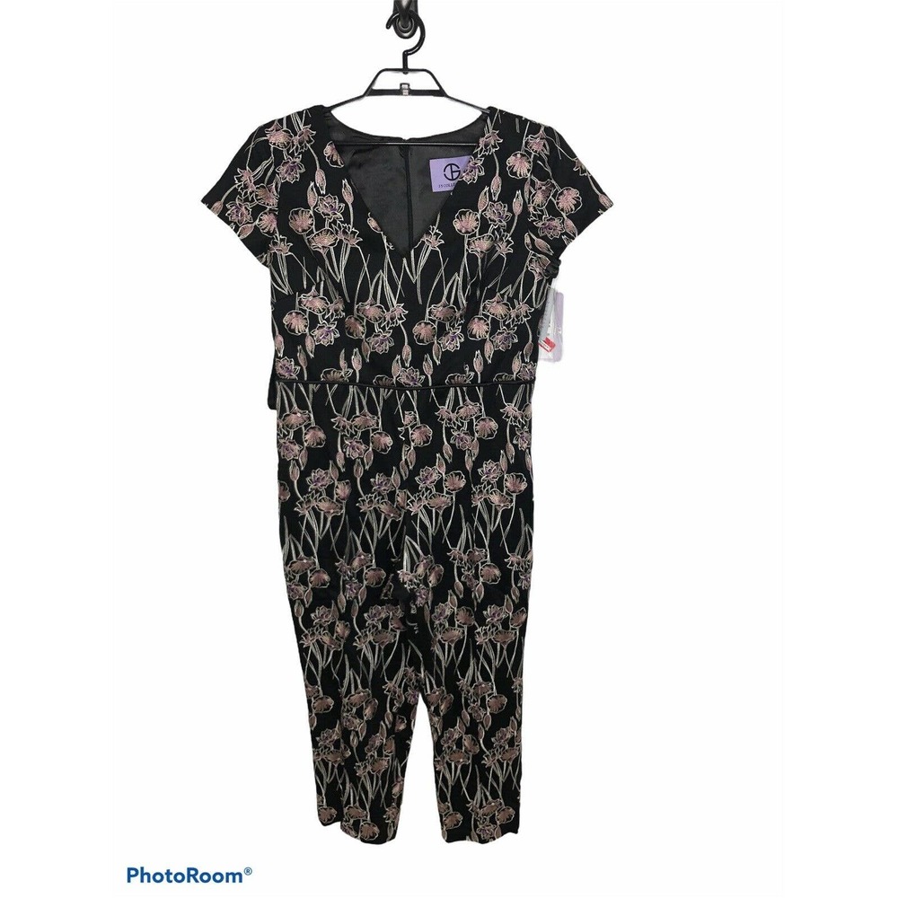 Js Collections Floral Crepe Jumpsuit Size 16 - image 3